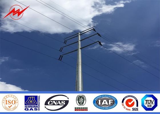 138KV 電気伝達のための八角形の亜鉛めっきの電力の棒