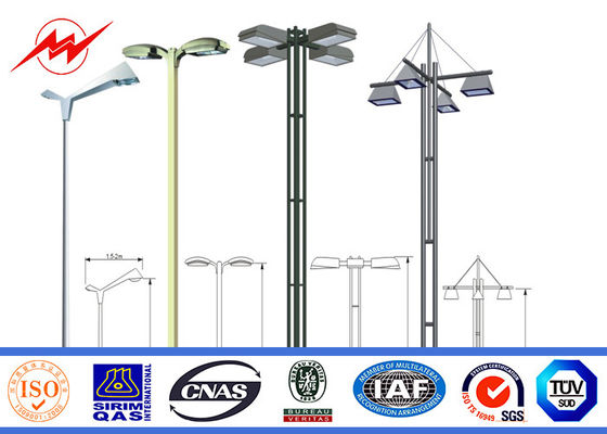 道の照明のための HDG 3mm 塗る電流を通された鋼鉄ポーランド人 1 のセクション