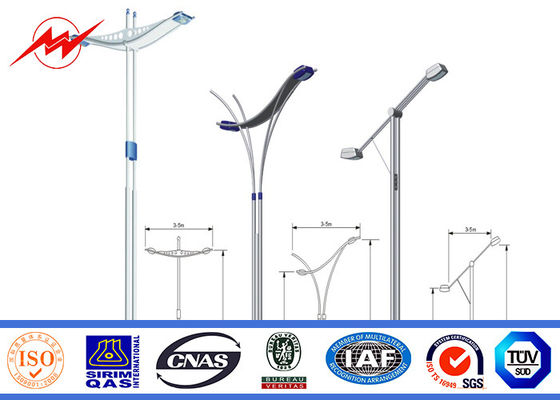 道の照明のための HDG 3mm 塗る電流を通された鋼鉄ポーランド人 1 のセクション