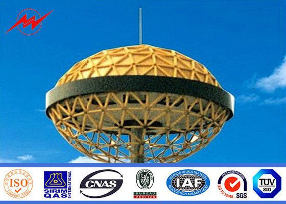 広場の照明のための持ち上がるシステムが付いている 70M の高いマスト ポーランド人を塗る HDG