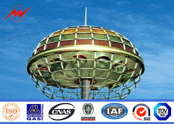 広場の照明のための持ち上がるシステムが付いている 70M の高いマスト ポーランド人を塗る HDG