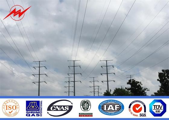 送電線のための管状/格子鋼鉄亜鉛めっきの電力ポーランド人