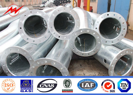 12m は 2.5mm 十字の腕を搭載する正方形の街灯柱の粉のコーティングに電流を通しました