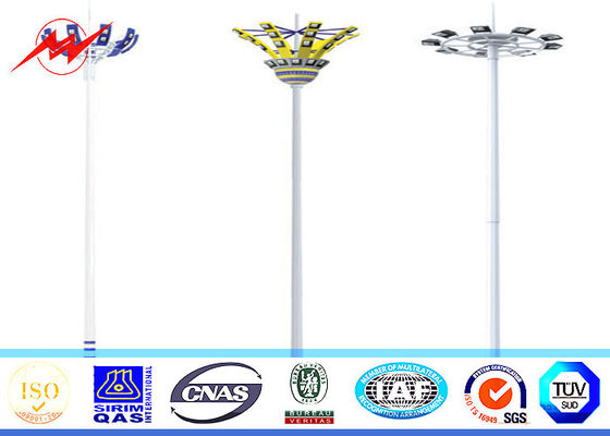 駐車場の照明のためのウィンチが付いている電流を通された 30M の高いマスト ポーランド人