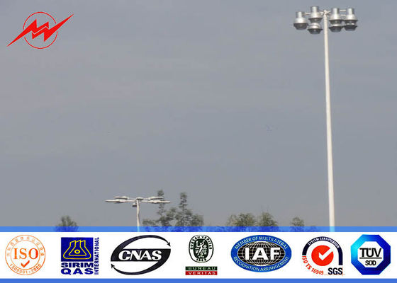 20 メートルは自動 rasing システムが付いているすべてのランプを含むコーティングの高いマスト ポーランド人を粉にします