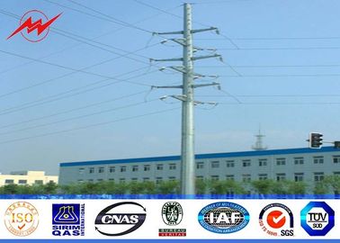 亜鉛めっきを用いるアフリカ Electicity の配分力のための 10M 2.5KN 鋼鉄電信柱 Q345 の材料