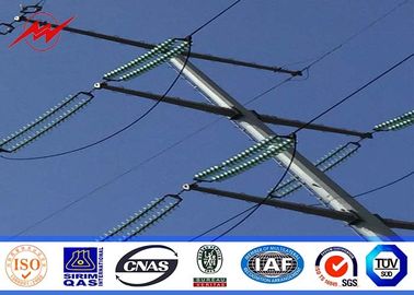 亜鉛めっきを用いるアフリカ Electicity の配分力のための 10M 2.5KN 鋼鉄電信柱 Q345 の材料