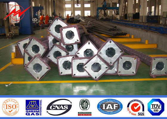 単一の腕 3mm 電流を通された鋼鉄ポーランド人の反腐食屋外の街灯柱