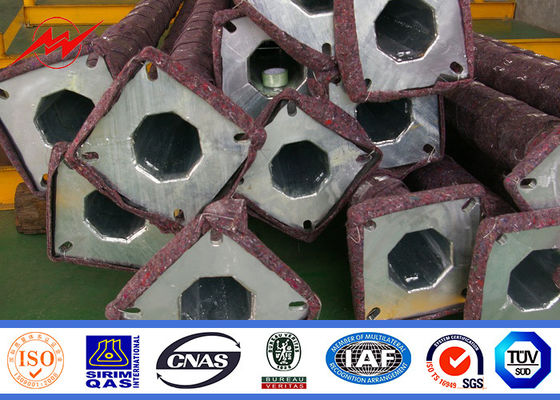 単一の腕 3mm 電流を通された鋼鉄ポーランド人の反腐食屋外の街灯柱