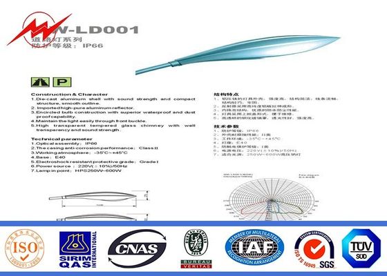 二重腕を搭載する屋外の電流を通された鋼鉄電信柱の街灯ポーランド人