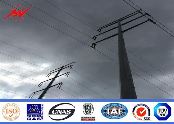 Columniform 高力 Q235 によって電流を通されるまっすぐな金属電信柱