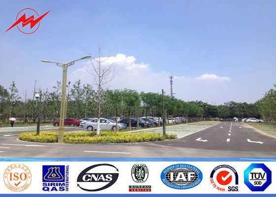 OEM 単一ブラケットとの屋外の円錐 6m の駐車場の街灯柱