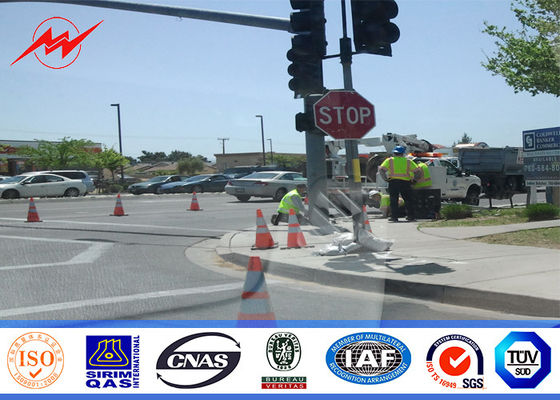 二重ブラケットが付いている 4m の海岸の高速道路の交通標識ポリエステル信号ポーランド人