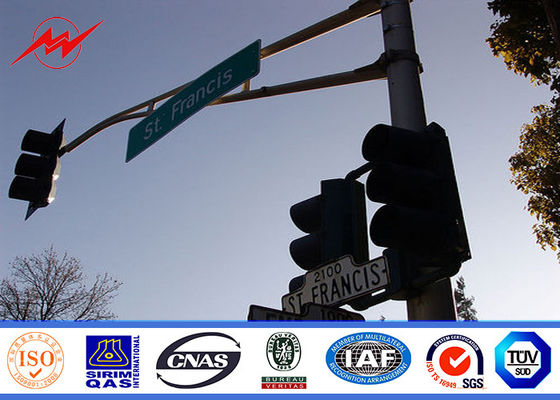 習慣 4.5m の単一ブラケットが付いている高さによって電流を通される信号の印