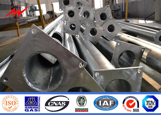 11m の屋外の正方形は二重腕を搭載する駐車場街灯柱に電流を通しました