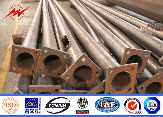 11m の屋外の正方形は二重腕を搭載する駐車場街灯柱に電流を通しました