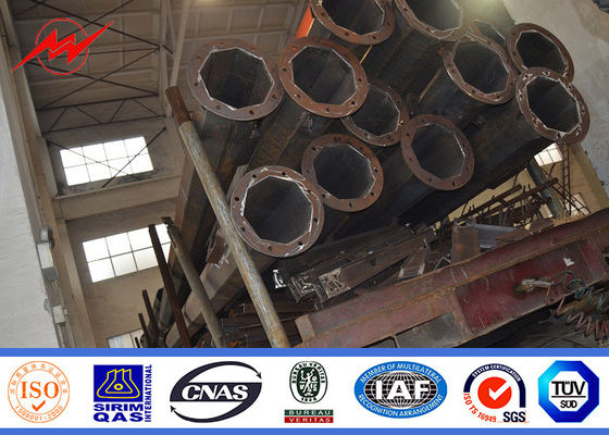 12M の 1.5M の十字の腕を搭載する二重腕 4mm の駐車場街灯柱