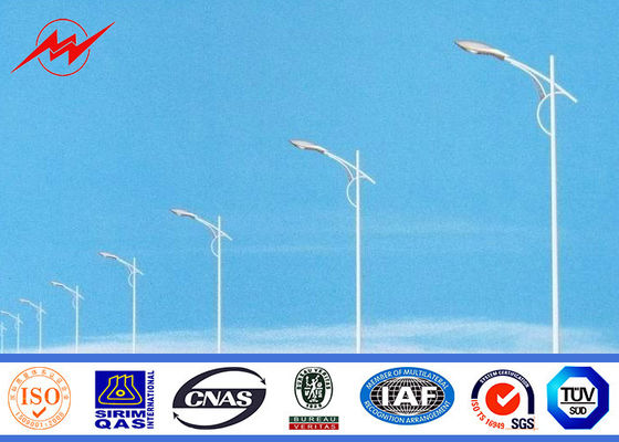 駐車場 12m ランプの鋼鉄駐車場街灯柱の MHL/HPS のポスト街灯柱