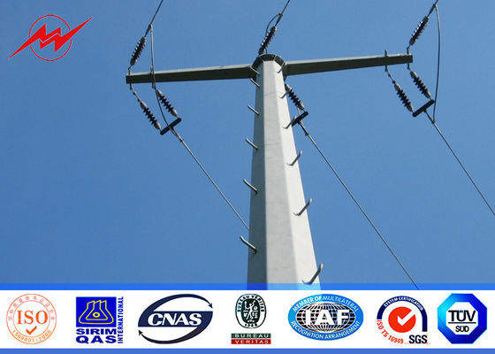 クラス B 55ft 電気伝達力 6mm の厚さの Glavanized の埋葬のタイプ