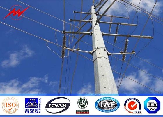 歩んだボルトとの 21m 5000kg によって電流を通される鋼鉄屋外の街灯柱 6mm の厚さ