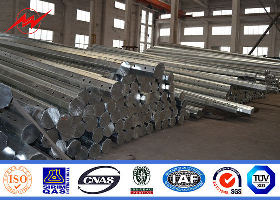 多角形の 16m 800 ダンは鋼鉄電柱 10kV - 220kV 容量電流を通しました