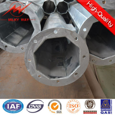 配分の電力線のための3KN鋼鉄電柱電流を通された14mmの8mmの厚さ