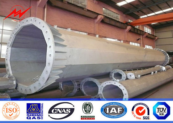 移動電話のマストのためのタイプ100フィートの梯子のフランジの電流を通されたMonopole細胞タワー