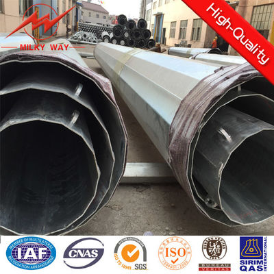 屋外Gr65 Dodecagonal 24mの送電のための20KN鋼鉄電柱