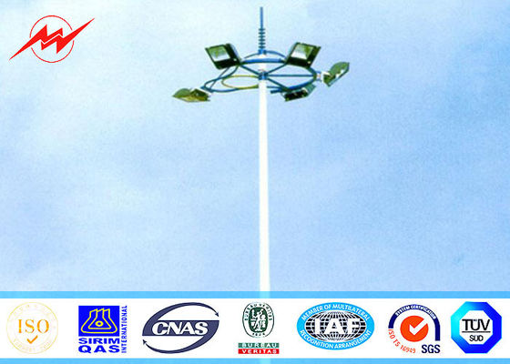 八角形の競技場のフットボールの海港のための高いマスト タワーの街灯柱の習慣30M