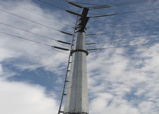 プロフェッショナル ASTM A123 送電と照明のための鋼鉄電鉄柱