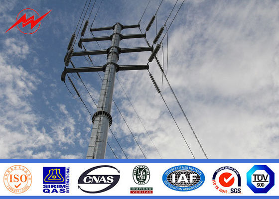 伝達ポーランド人のための15Mの瀝青の埋葬のタイプ電流を通された鋼鉄管状のポーランド人