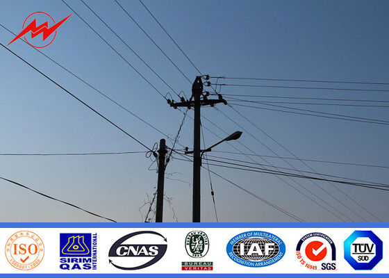 10kv - 11kv伝達電力線のための550kv電気500Dan鋼鉄管状のポーランド人