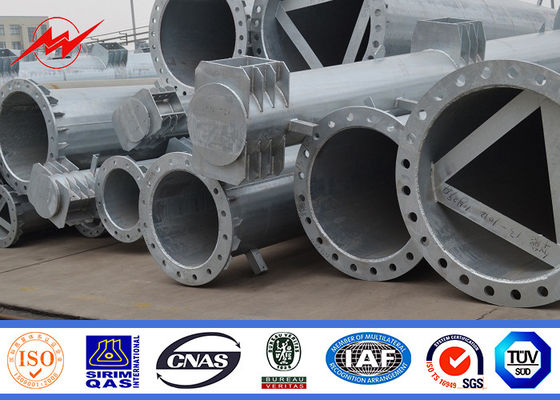 110KVは多角形に/十字の腕を搭載する18.5mの鋼鉄実用的な電柱のあたりに電流を通しました