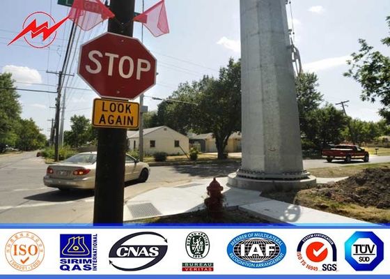 ISO  BVの瀝青の表面との電気鋼鉄電柱3mmの厚さ