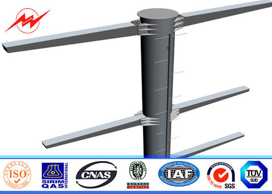 ISO  BVの瀝青の表面との電気鋼鉄電柱3mmの厚さ