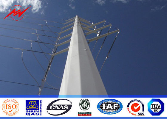 14mの八角形の鋼鉄電力配分ポーランド人は伝達Overlineのための瀝青AWS D1.1に電流を通しました