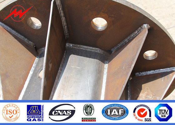 高いマストの正方形/ヤード/産業街灯ポーランド人円錐電流を通されたポーランド人