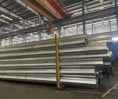 厚さ3mmの69kVの電源配送電線のための8M鋼管柱 技術・安全基準を満たす