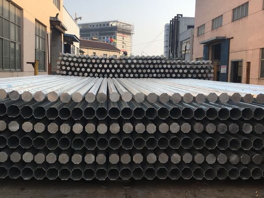 30FT Hot Dip Galvanized Steel Power Pole for Philippines Electric Power Transmission with IP65 Protection