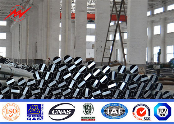 伝達ガボンQ345鋼鉄電信柱、金属の電柱10m 330KG