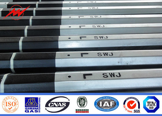 配分ラインの外の69kvのための電流を通された電気実用的な鋼鉄電柱