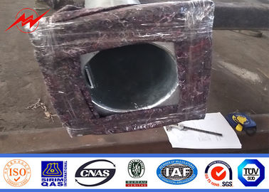 区域の照明のための12m電流を通された鋼鉄円形の八角形の街灯ポーランド人