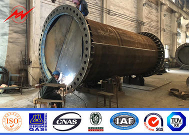 8つの側面5knは14mの鋼鉄電柱の埋葬のタイプ亜鉛めっきの標準に荷を積む