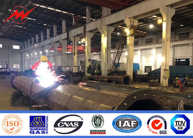 瀝青とMonopole 90FTのフランジのタイプ3 Segementsによって電流を通される鋼鉄ポーランド人