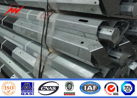 FRPおよび印のマレーシアの標準を持つ15のMの電気コラム鋼鉄電信柱