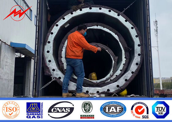 フィリピンNGCP従来の電気モノラル ポーランド人タワー27mのフランジのタイプ