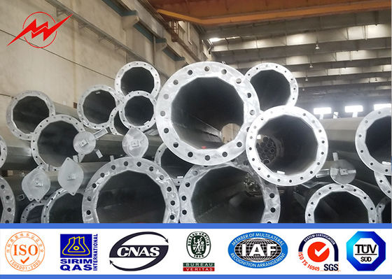 ASTM A123の亜鉛めっきの標準に従う30mの鋼鉄Monopoleタワー