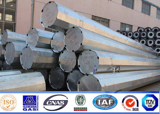 80FT - 90FT保護おりが付いているモノラル ポーランド人タワー コミュニケーション配分ライン