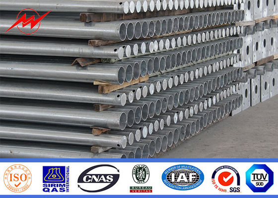 10m ISOの証明書Q235の街灯のポーランド人の熱いすくいの亜鉛めっき