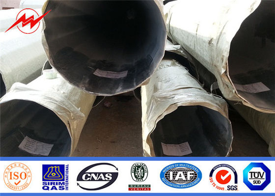 40ft Steel電信柱Hot Dip Galvanized Conical Electrical Power Tubular